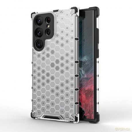 Honeycomb etui do Samsung Galaxy S23 Ultra pancerny hybrydowy pokrowiec przezroczyste