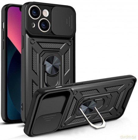 Hybrid Armor Camshield etui iPhone 13 pancerny pokrowiec z osłoną na aparat czarne