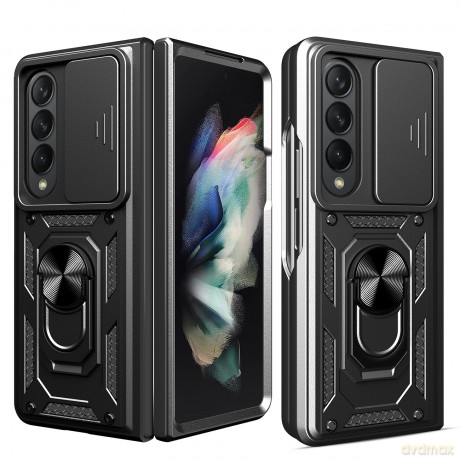 Hybrid Armor Camshield etui Samsung Galaxy Z Fold 4 pancerny pokrowiec z osłoną na aparat czarne