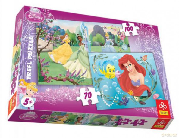 TREFL 70+100 MIX Księżniczki - Księżniczki i Ariel (Disney) 34080 [PUZZLE]