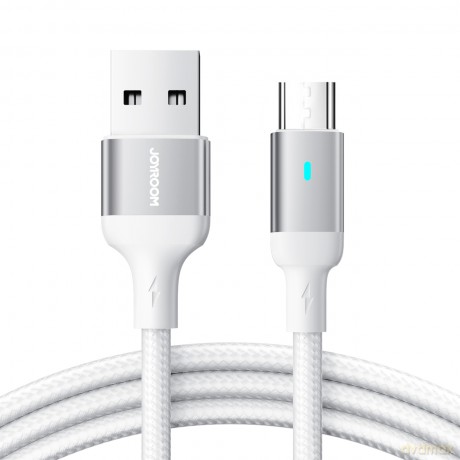 Joyroom kabel USB - micro USB 2.4A do szybkiego ładowania i transferu danych 1,2 m biały (S-UM018A10)