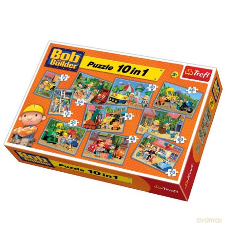 TREFL 10w1 MIX Bob Budowniczy 90170 [PUZZLE]