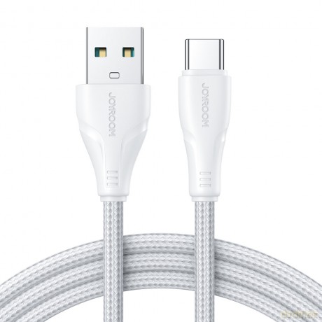 Joyroom kabel USB - USB C 3A Surpass Series do szybkiego ładowania i transferu danych 0,25 m biały (S-UC027A11)