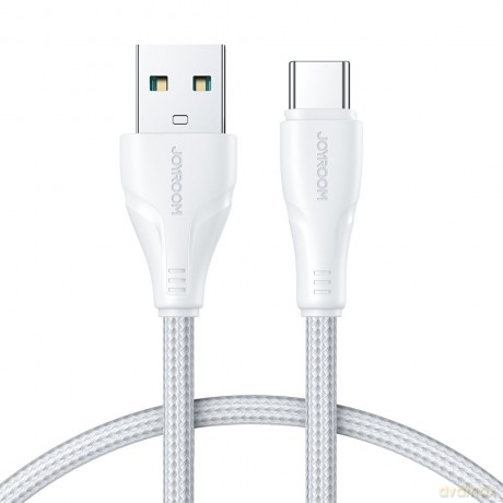 Joyroom kabel USB - USB C 3A Surpass Series do szybkiego ładowania i transferu danych 1,2 m biały (S-UC027A11)