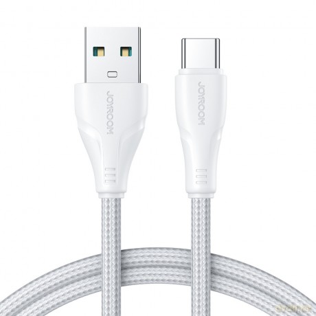 Joyroom kabel USB - USB C 3A Surpass Series do szybkiego ładowania i transferu danych 2 m biały (S-UC027A11)