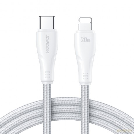 Joyroom kabel USB C - Lightning 20W Surpass Series do szybkiego ładowania i transferu danych 3 m biały (S-CL020A11)