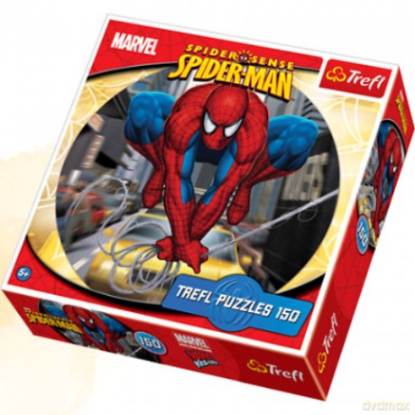 TREFL 150 OKRĄGŁE Spiderman - Pajęczy skok 39065 [PUZZLE]