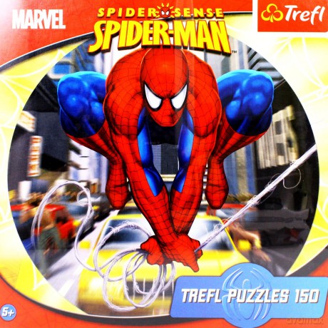 TREFL 150 OKRĄGŁE Spiderman - Pajęczy skok 39065 [PUZZLE]