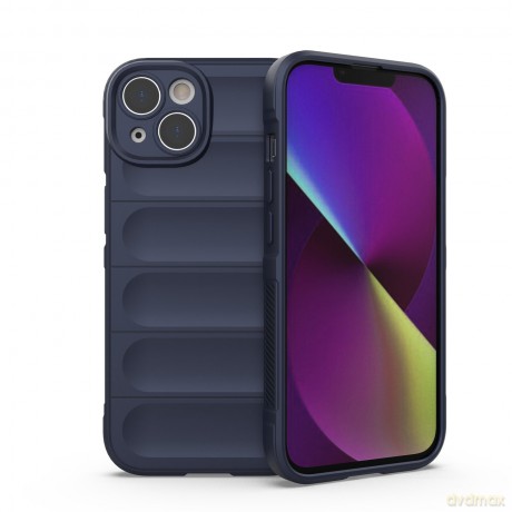 Magic Shield Case etui do iPhone 14 elastyczny pancerny pokrowiec ciemnoniebieski