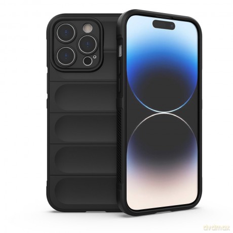 Magic Shield Case etui do iPhone 14 Pro Max elastyczny pancerny pokrowiec czarny