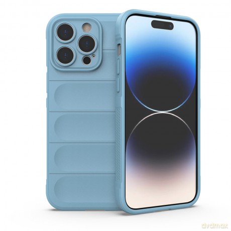Magic Shield Case etui do iPhone 14 Pro Max elastyczny pancerny pokrowiec jasnoniebieski