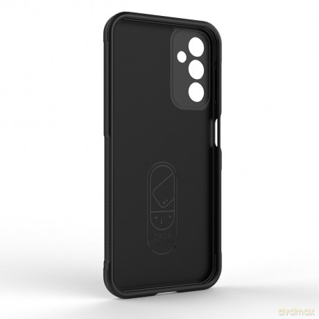Magic Shield Case etui do Samsung Galaxy A14 elastyczny pancerny pokrowiec burgundowe