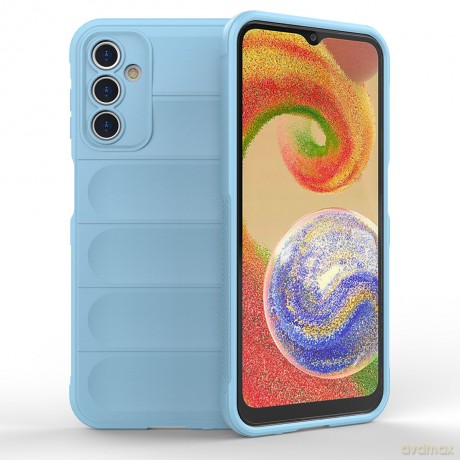 Magic Shield Case etui do Samsung Galaxy A14 elastyczny pancerny pokrowiec jasnoniebieskie