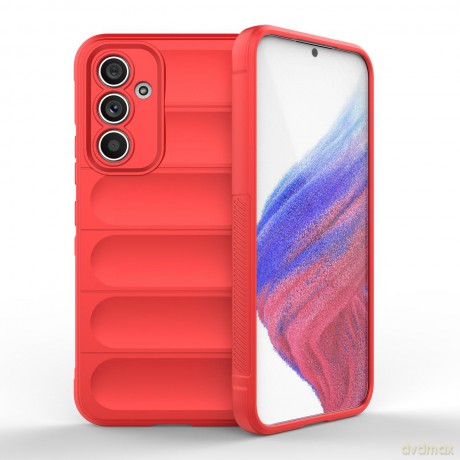 Magic Shield Case etui do Samsung Galaxy A54 5G elastyczny pancerny pokrowiec czerwone