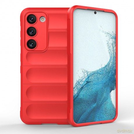 Magic Shield Case etui do Samsung Galaxy S23 elastyczny pancerny pokrowiec czerwone
