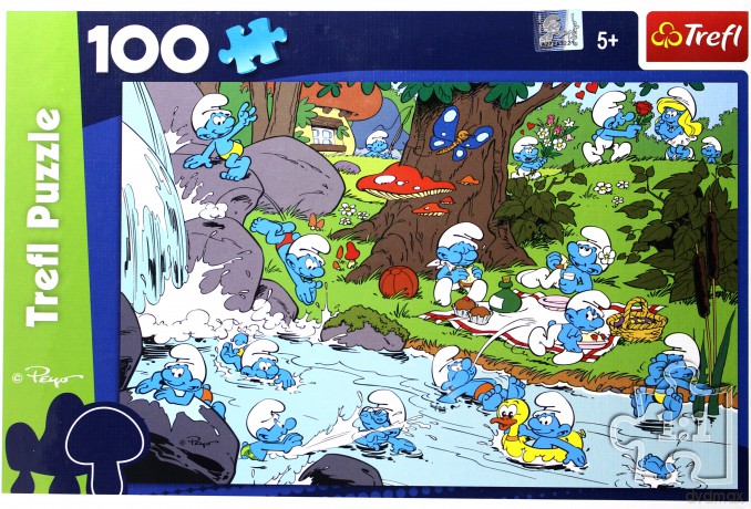 TREFL 100 El. Smerfy - Nad rzeką 16168 [PUZZLE]