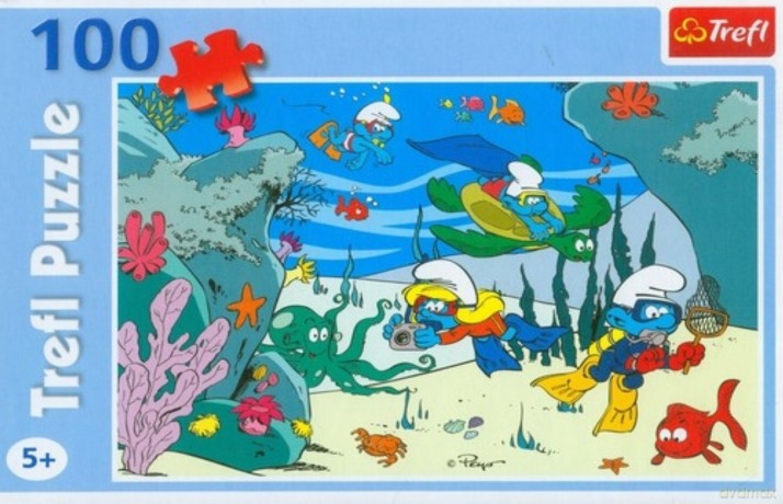 TREFL 100 El. Smerfy - Pod wodą 16179 [PUZZLE]