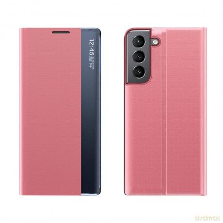 New Sleep Case etui do Samsung Galaxy A14 pokrowiec z klapką podstawka różowe