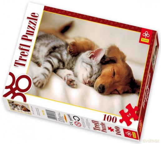 TREFL 100 el. Śpiące Zwierzaki 16138 [PUZZLE]