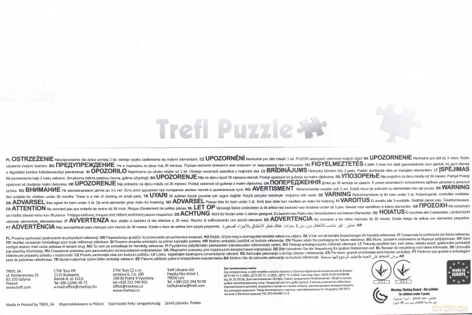 TREFL 100 el. Śpiące Zwierzaki 16138 [PUZZLE]