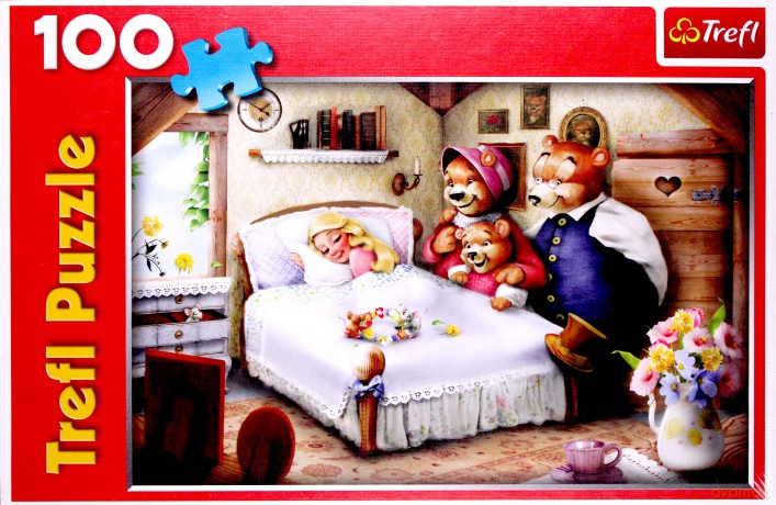 TREFL 100 el. Złotowłosa i trzy misie 16176 [PUZZLE]