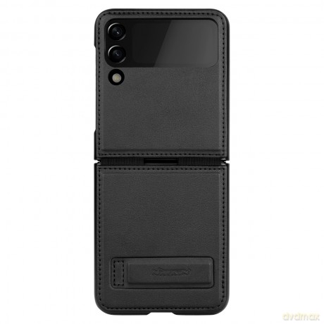 Nillkin Qin skórzana kabura etui Samsung Galaxy Z Flip 3 czarny