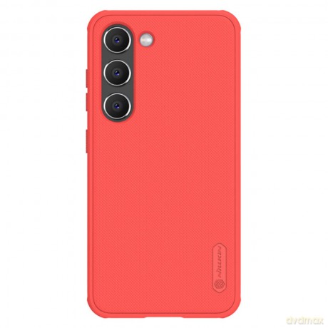Nillkin Super Frosted Shield Pro etui Samsung Galaxy S23 pancerny pokrowiec + podstawka na telefon czerwone