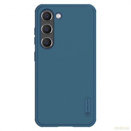 Nillkin Super Frosted Shield Pro etui Samsung Galaxy S23 pancerny pokrowiec + podstawka na telefon niebieskie