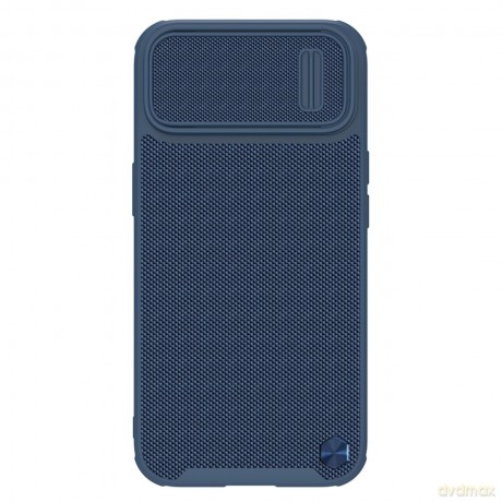 Nillkin Textured S Case etui iPhone 14 Plus pancerny pokrowiec z osłoną na aparat niebieskie