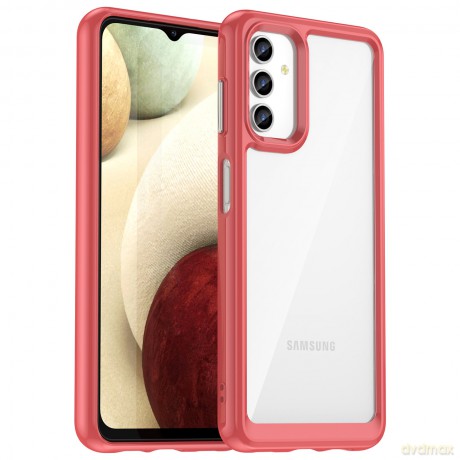 Outer Space Case etui do Samsung Galaxy A13 5G pokrowiec z elastyczną ramką czerwone