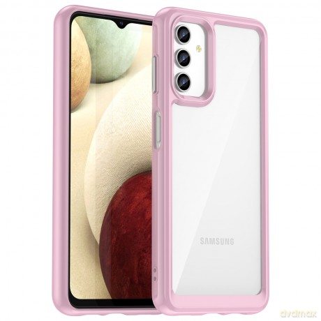 Outer Space Case etui do Samsung Galaxy A13 5G pokrowiec z elastyczną ramką różowe