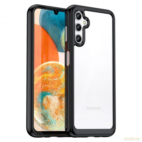 Outer Space Case etui Samsung Galaxy A14 5G pokrowiec z elastyczną ramką czarne