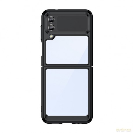 Outer Space Case etui Samsung Galaxy Z Flip 3 pokrowiec z elastyczną ramką czarne