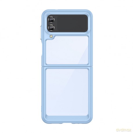 Outer Space Case etui Samsung Galaxy Z Flip 3 pokrowiec z elastyczną ramką niebieskie