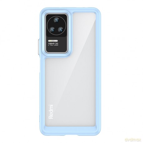 Outer Space Case etui Xiaomi Poco F4 5G pokrowiec z elastyczną ramką niebieskie