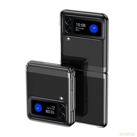Plating Case etui Samsung Galaxy Z Flip 4 pokrowiec z metaliczną ramką czarne