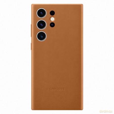 Samsung Leather Cover etui Samsung Galaxy S23 Ultra pokrowiec z naturalnej skóry camel (EF-VS918LAEGWW)