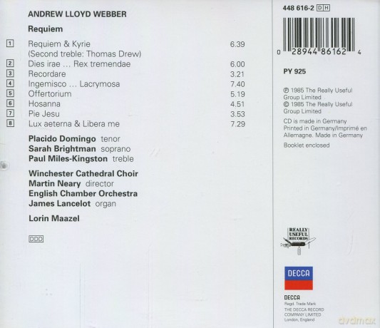 Domingo,Brightman,Maazel: Webber-Requiem [CD]