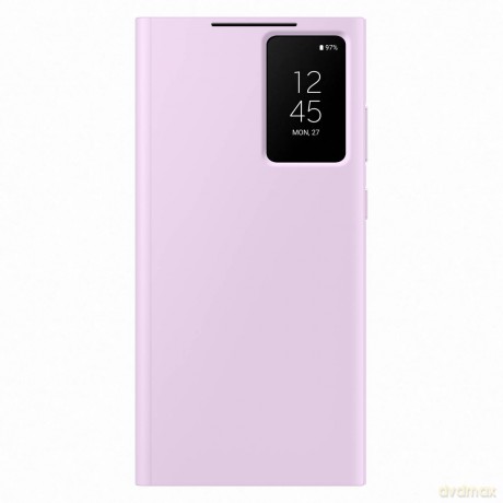 Samsung Smart View Wallet Case etui Samsung Galaxy S23 Ultra pokrowiec z inteligentną klapką okienkiem portfel na kartę liliowe (EF-ZS918CVEGWW)