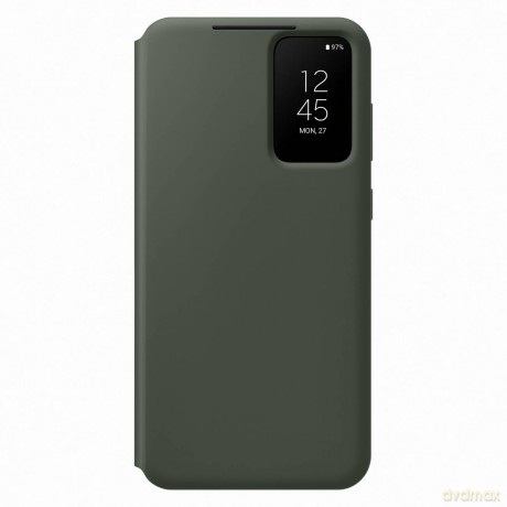 Samsung Smart View Wallet Case etui Samsung Galaxy S23+ pokrowiec z inteligentną klapką okienkiem portfel na kartę khaki (EF-ZS916CGEGWW)