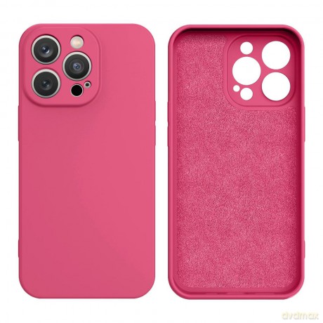 Silicone case etui iPhone 13 silikonowy pokrowiec fuksja