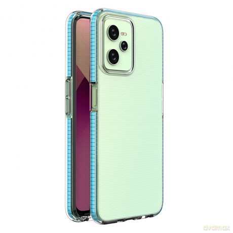 Spring Case etui Realme C35 silikonowy pokrowiec z ramką jasnoniebieskie