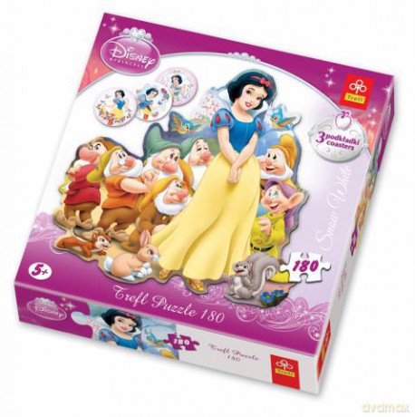 TREFL 180 el. KONTUROWE Księżniczki - Królewna Śnieżka (Disney) 39029 [PUZZLE]