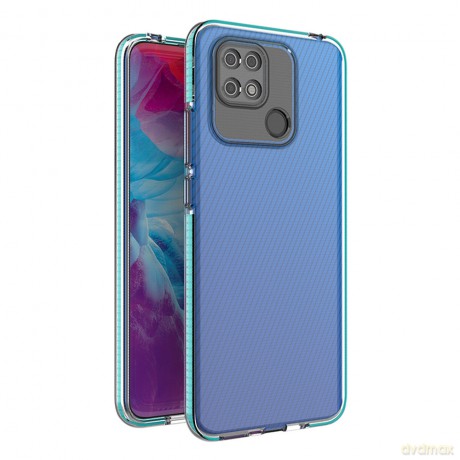 Spring Case etui Xiaomi Redmi 10C silikonowy pokrowiec z ramką jasnoniebieskie