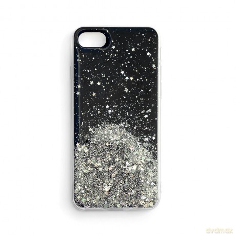Star Glitter etui pokrowiec do iPhone 13 błyszcząca brokatowa obudowa czarny