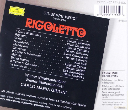 Domingo,Levine,The Metropolitan Opera: Verdi Rigoletto [2CD]