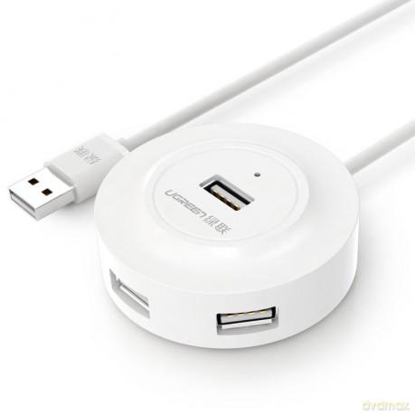 Ugreen HUB USB2.0 4x USB-A 480Mb/s 1m biały (CR106)