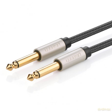 Ugreen kabel przewód mono TS jack 6,35mm - jack 6,35mm 5m szary (AV128)