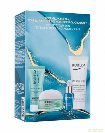 Biotherm Zestaw (Aquasource Gel 15 ml + Body Milk 40 ml + Purifaying Foaming Gel 20 ml + Serum 7ml)