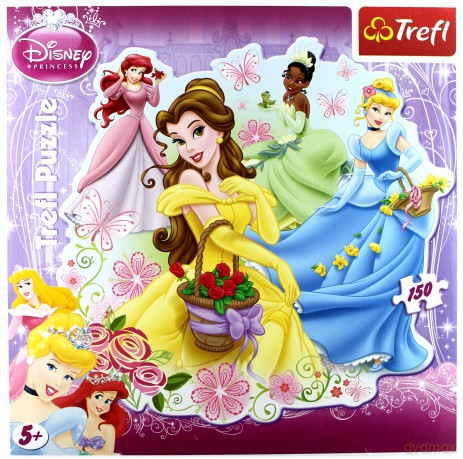 TREFL 150 el. KONTUROWE Księżniczki - Piękne Księżniczki (Disney) 39067 [PUZZLE]